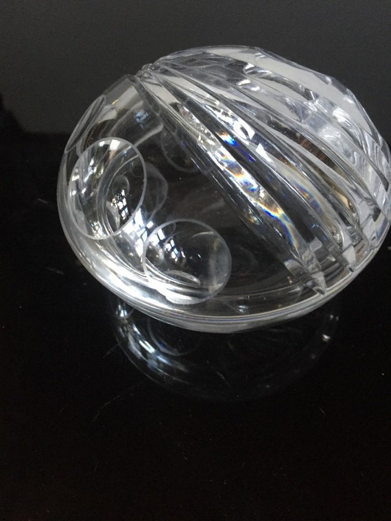 Lead crystal perfume glasses set, vanity glass hand c… Gem