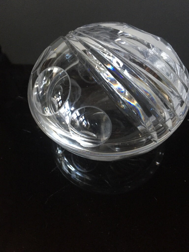 Lead Crystal Perfume Glasses Set, Vanity Glass Hand Cut Moser Style ...