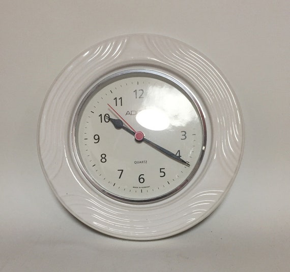 Orologio da parete metallo argento e bianco ø 22 cm ROMONT 