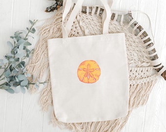 Strandcanvas draagtas, zandkleurige draagtas strandtas katoenen draagtas trendy draagtas aan de kust nautische draagtas milieuvriendelijke tas duurzaam cadeau