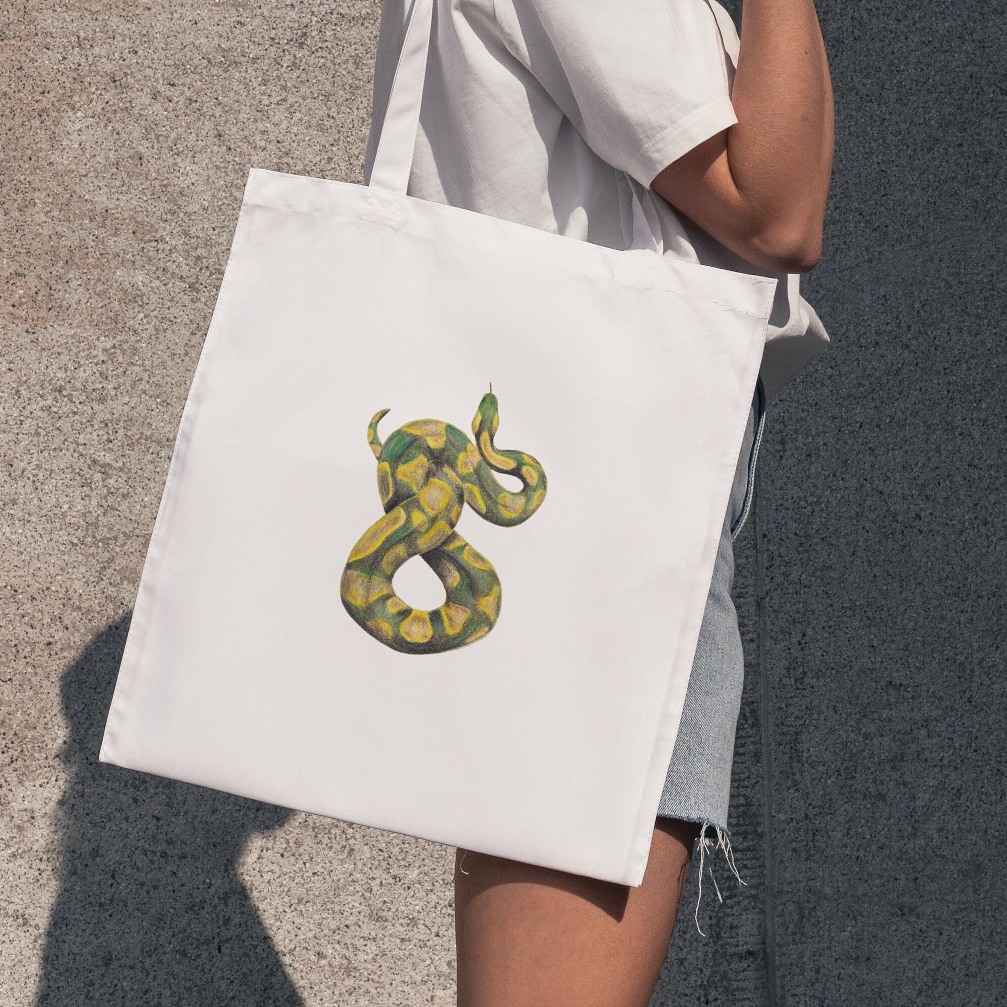 Snake Tote Bag - Etsy Ireland