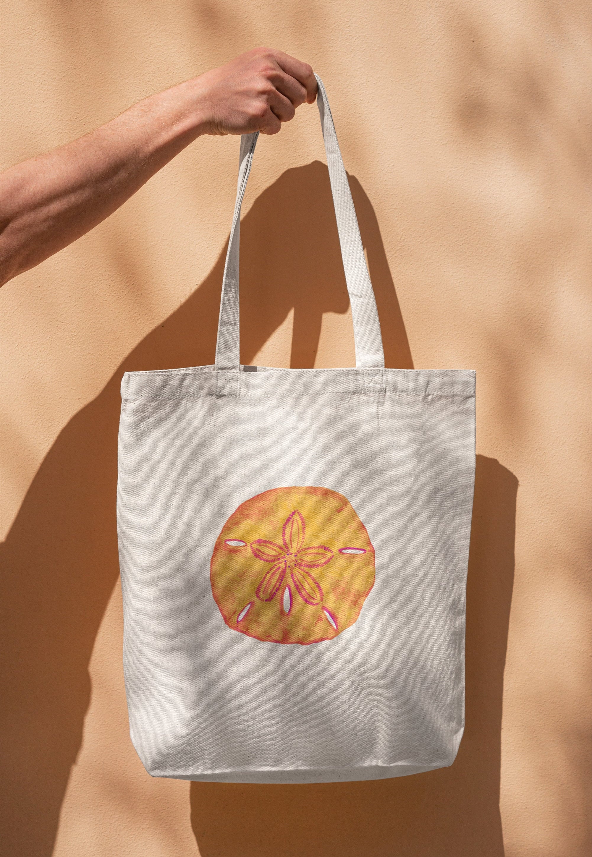 Sand Canvas Shopping Bag