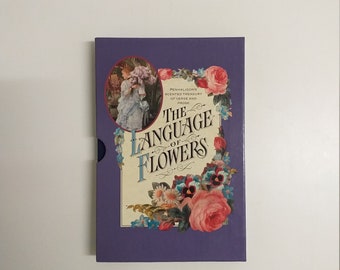 The Language of Flowers, Penhaligon's Scented Treasury of Verse and Prose. 1990 first edition with slipcase. Flower poetry. Illustrated book