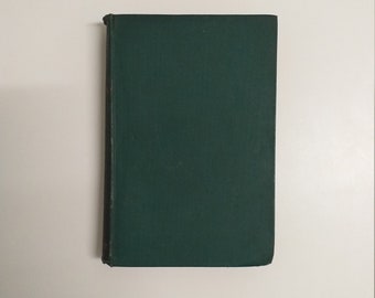 Poèmes d'Alfred Lord Tennyson, recueil de poèmes anciens dont The Lady of Shalott. 1888. Livre ancien vert, uvres Volume 1.