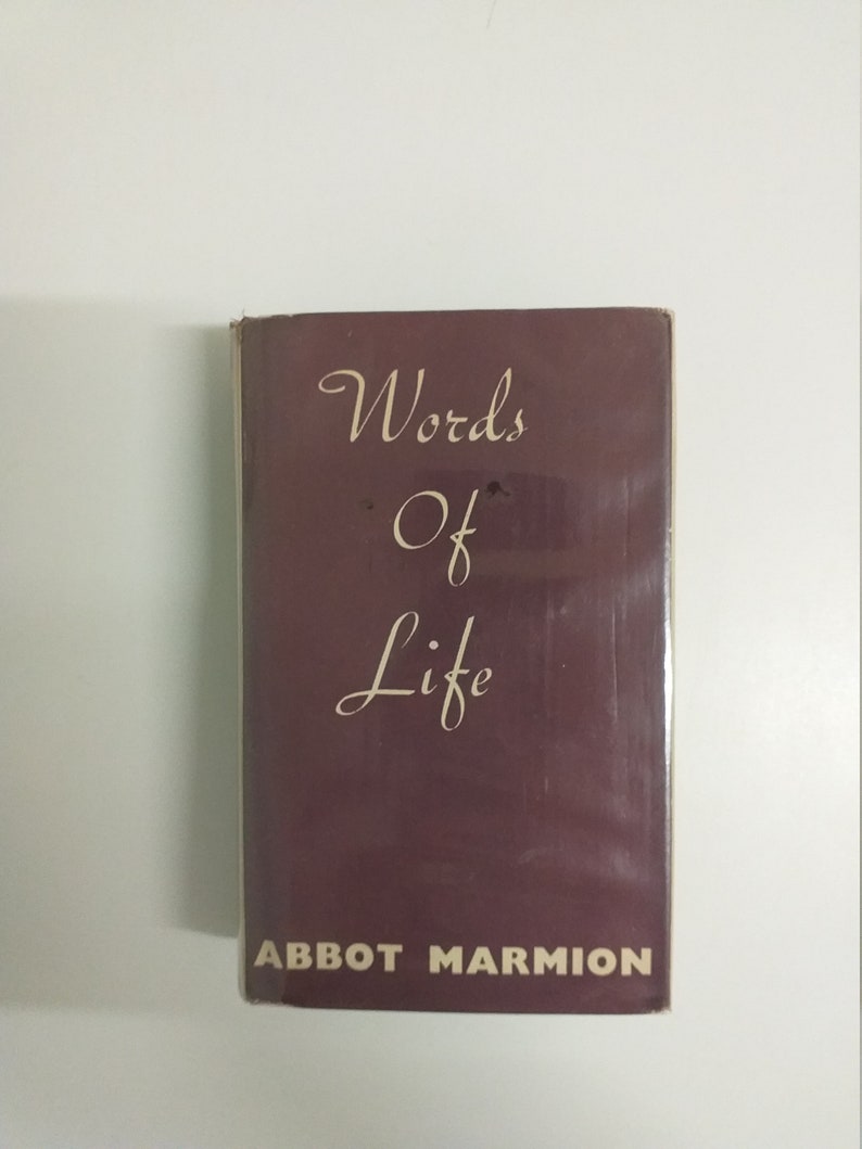 Words Max 71% OFF of Life D. Direct stock discount Columba 1952 religious book Marmion featurin