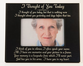 Memorial Picture Frame, Picture Frame, Engraved Frame, 4X6 picture Frame
