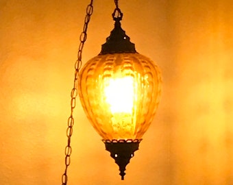 Vintage Hanging Lamp Etsy