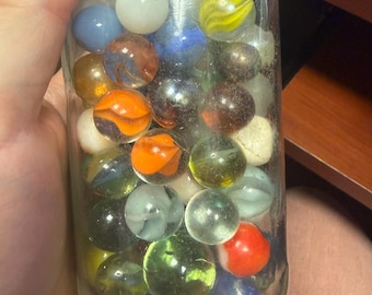 Vintage marbles and some that glow!