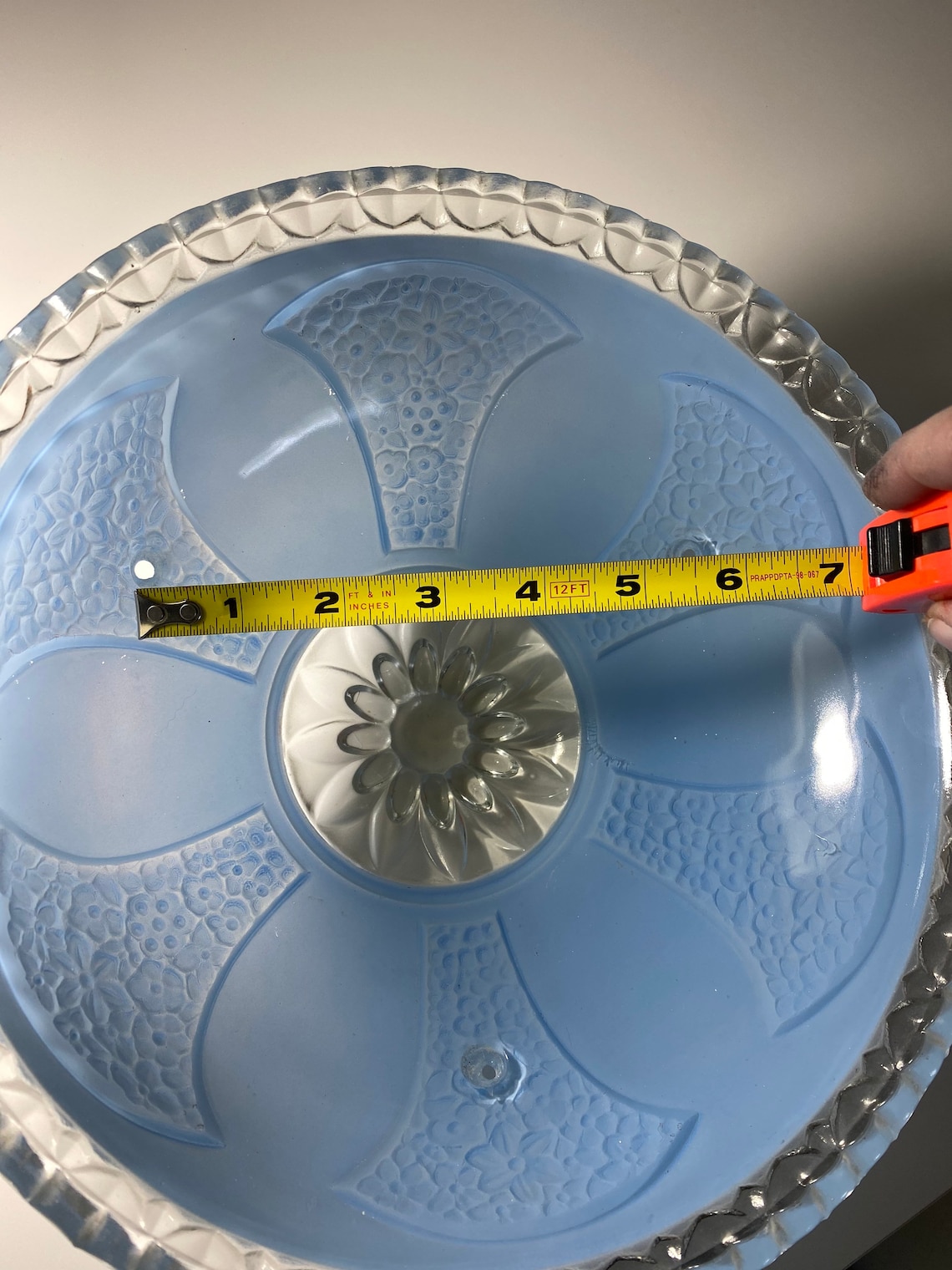 2 vintage ceiling light covers only Etsy