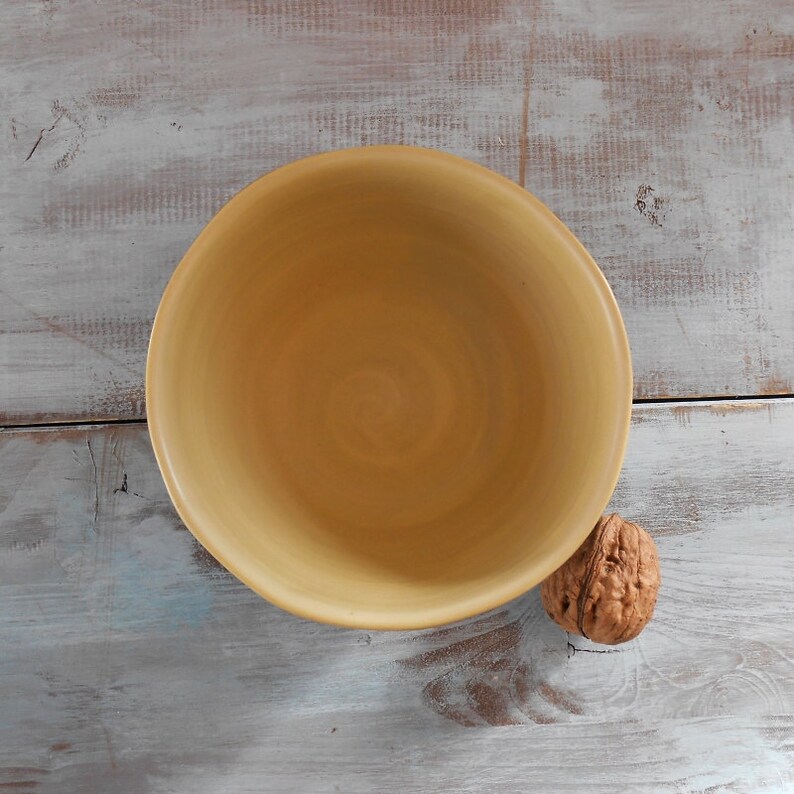 Small high bowl in ceramic different colours