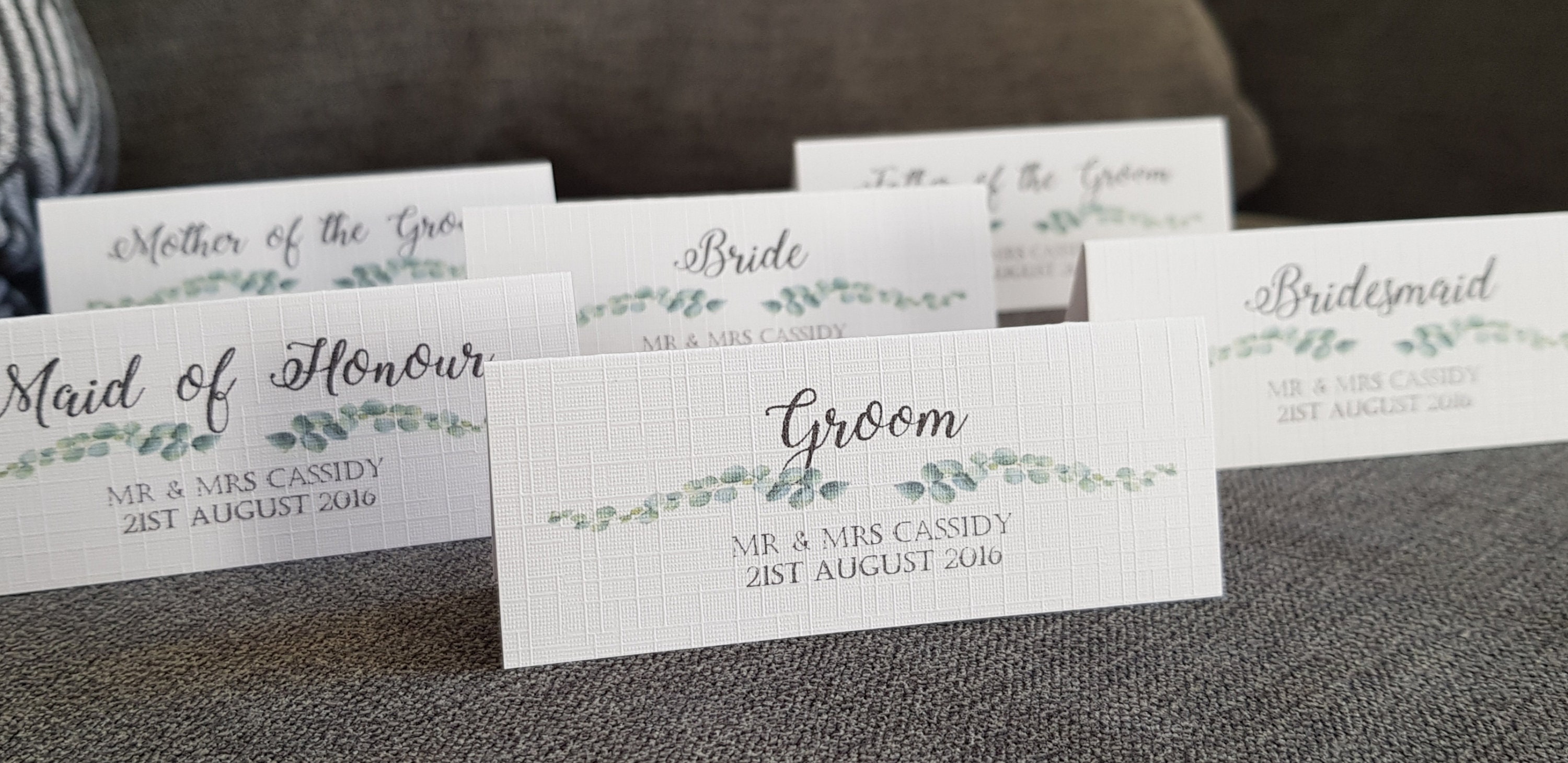 Personalised Wedding Table Name Place Cards Table Settings Etsy UK