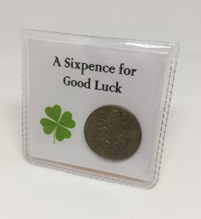 Good Luck Lucky Sixpence Keepsake Etsy UK
