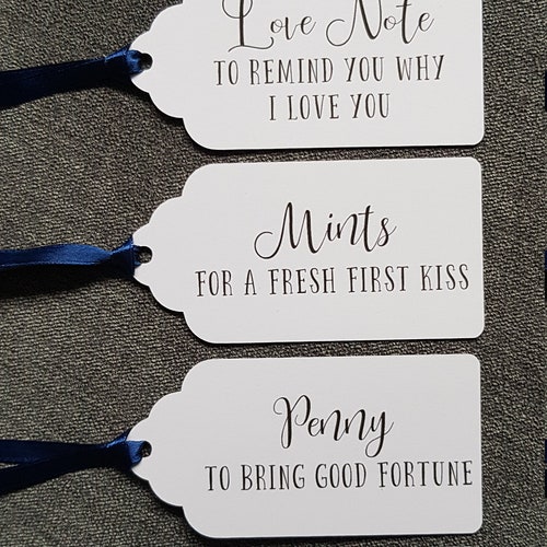 Bride & Groom Wedding Gift Tags Perfect for Wedding Day Etsy