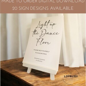 Letreros de boda minimalistas - DESCARGA DIGITAL a pedido / 20 diseños para elegir / Letreros de boda / Papelería de boda a juego