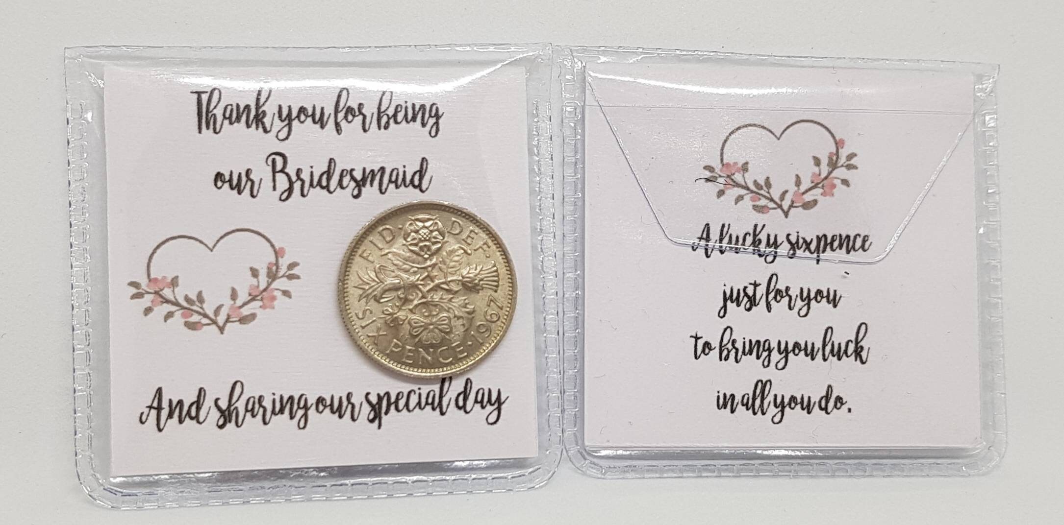 Lucky Sixpence Wedding Favour