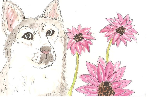 Custom watercolor Pet Portrait Item of choice. | Etsy