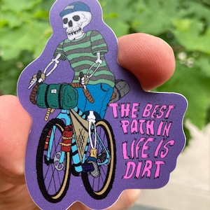 Best Path in life is dirt bike packing sticker.