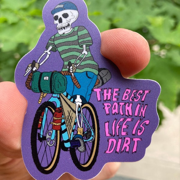 Best Path in life is dirt bike packing sticker.