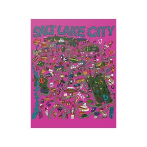 Salt Lake City 11x14 print