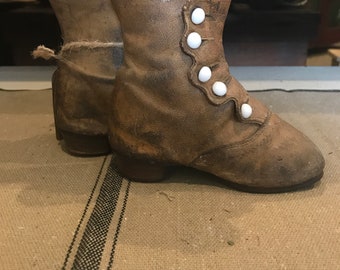 Antique Child Shoes Etsy