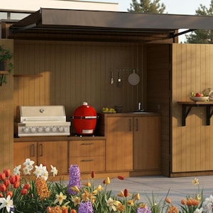 DIY Grill Shed Station with Closing Doors - Digital Download Only
