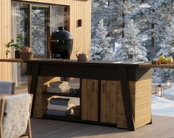 Bbq-Küchentisch, DIY Grill Shed Station - nur digitaler Download