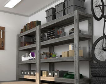 DIY Garage Shelving System Plan: Storage Shelving Units (Digital Download)