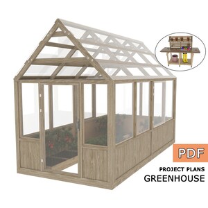 8 X 16 Greenhouse Plans Greenhouse Build Framed Greenhouse Etsy Ireland