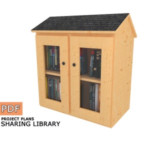 DIY Little Free Library Plans: Outdoor Book Exchange (Digital Download)