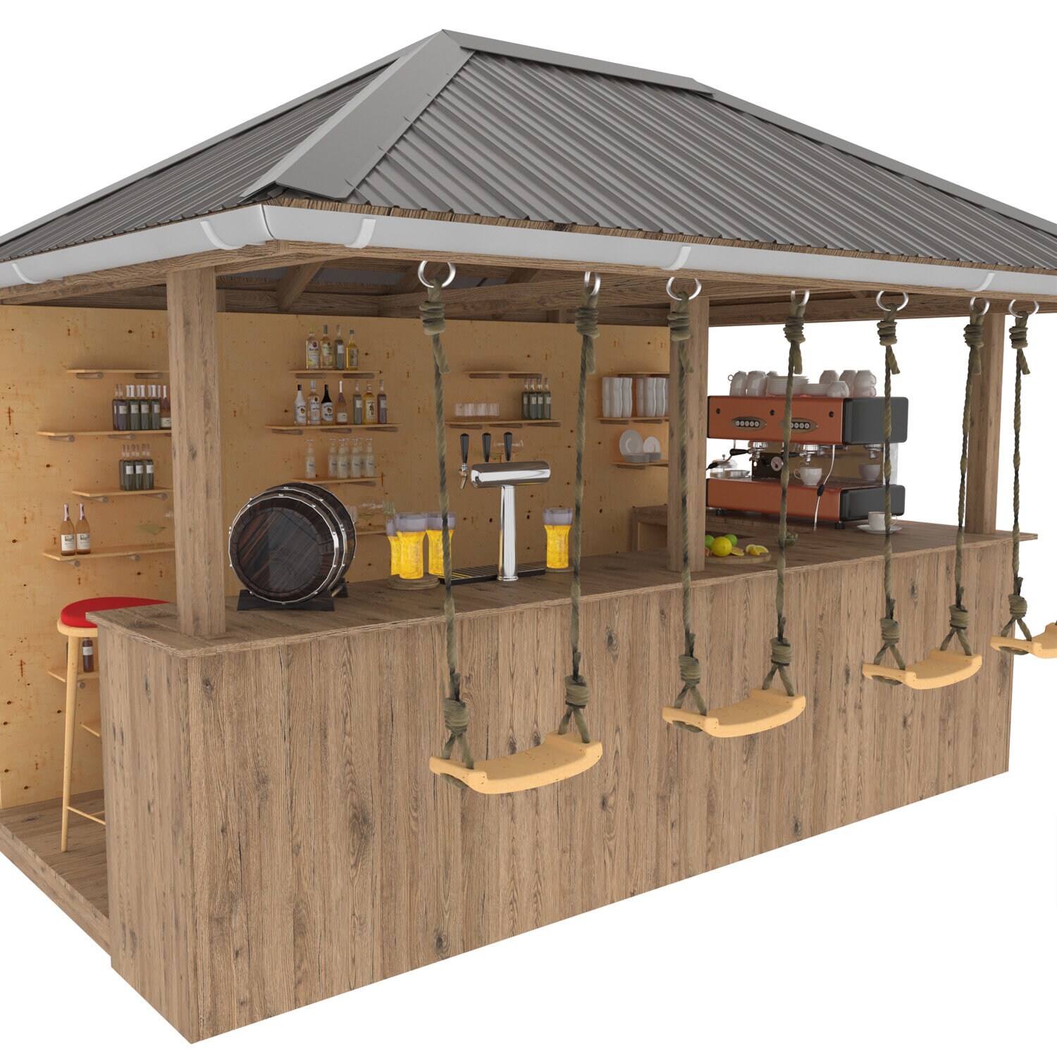 DIY Outdoor Openair Bar Backyard Party Pavilion Beach Bar Etsy