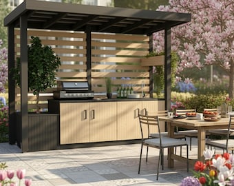 DIY aus Holz Outdoor-Küche-Pläne - nur digitaler Download