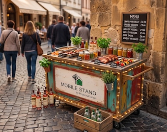 Portable Vendor Booth Plans, DIY Folding Market Stall, Craft Show Display Stand (Digital Download)