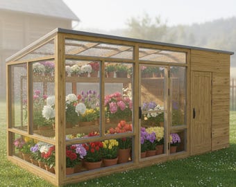 Framed Greenhouse DIY Plans: Garden House Build (Digital Download)