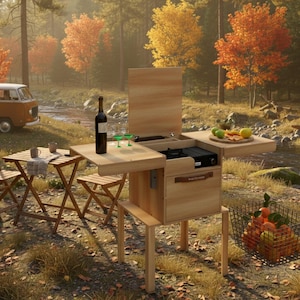 Camp kitchen chuck box - Etsy 日本