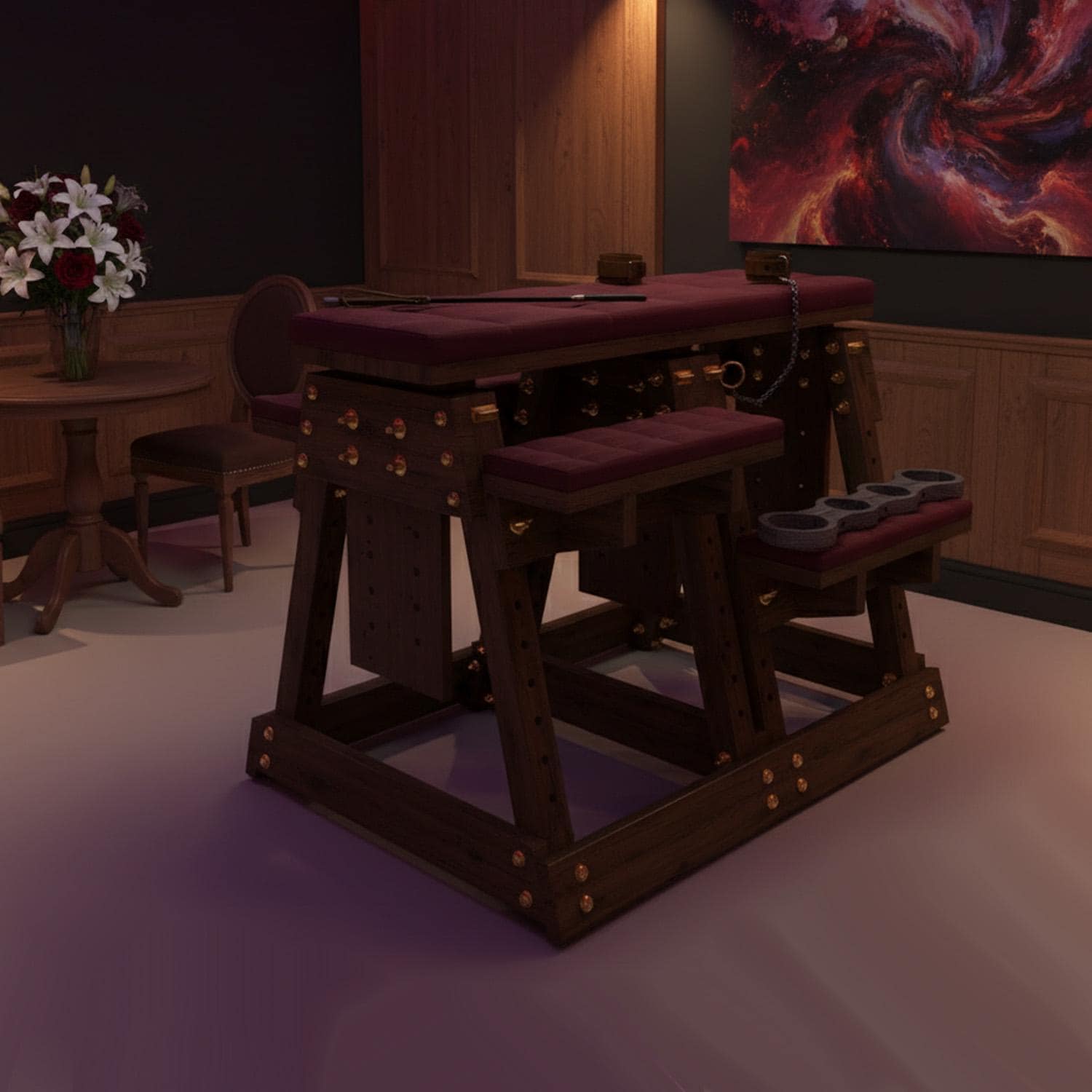 paindek 武蔵架台セット Adjustable BDSM Spanking Bench, Adult Furniture, Sex Bench
