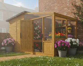 Shed Greenhouse Plans: DIY Garden House Build (Digital Download Only)