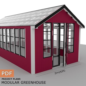 Modular Greenhouse Plans: DIY Garden Shed (Digital Download)