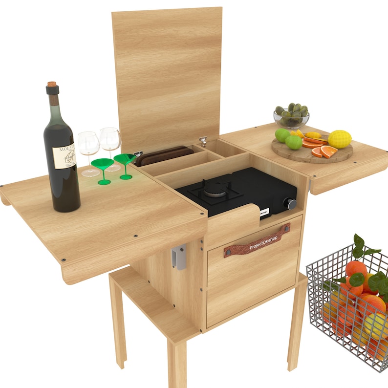 DIY Portable Camping Kitchen Mobile Kitchen Organized Etsy