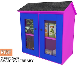 DIY Little Free Pantry Plans: Outdoor Community Sharing Box (Digital Download)