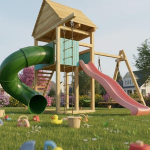 Playhouse build plan for kids, Playset DIY, Treehouse - Digital Download Only