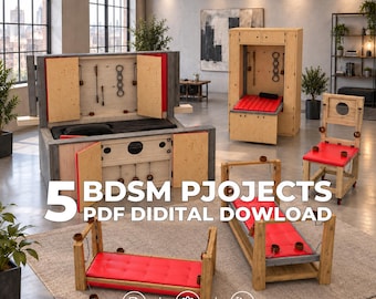 BDSM DIY Plans Bundle – 5 Hidden Adult Furniture Projects – Digital Download Only