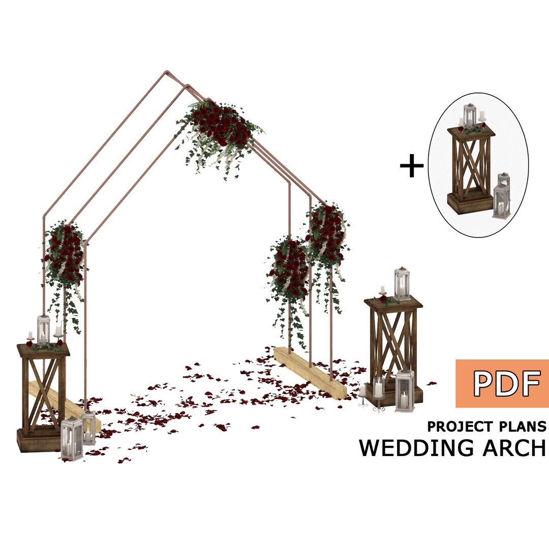 Building Plans Wedding Arch DIY Aframe Wedding Arbor Etsy