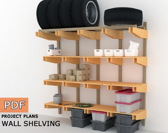 Garage storage systems, racking solutions, garage shelving units, garage cabinet systems - Digital Download Only