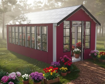 Modular Greenhouse Plans: DIY Garden Shed (Digital Download)