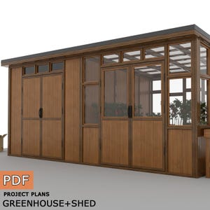 DIY Greenhouse Shed Plans: Wooden Garden Structure (Digital Download Only)