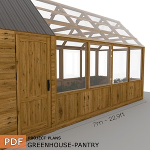 DIY Greenhouse Shed Plans: Outdoor Pantry, Garden House (Digital Download Only)