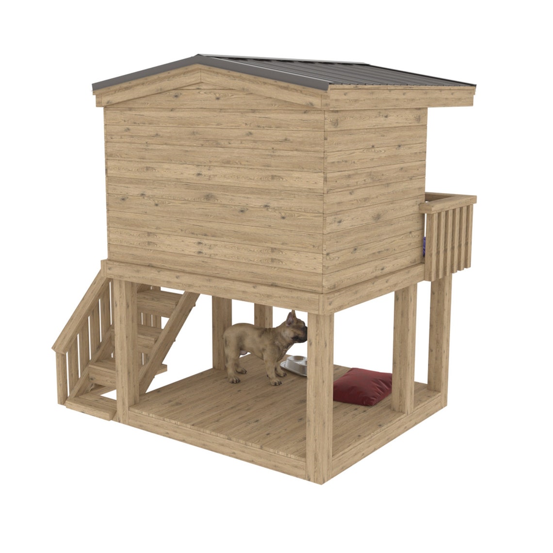 Wooden Doghouse Stepbystep Guide DIY Doghouse Plans Etsy