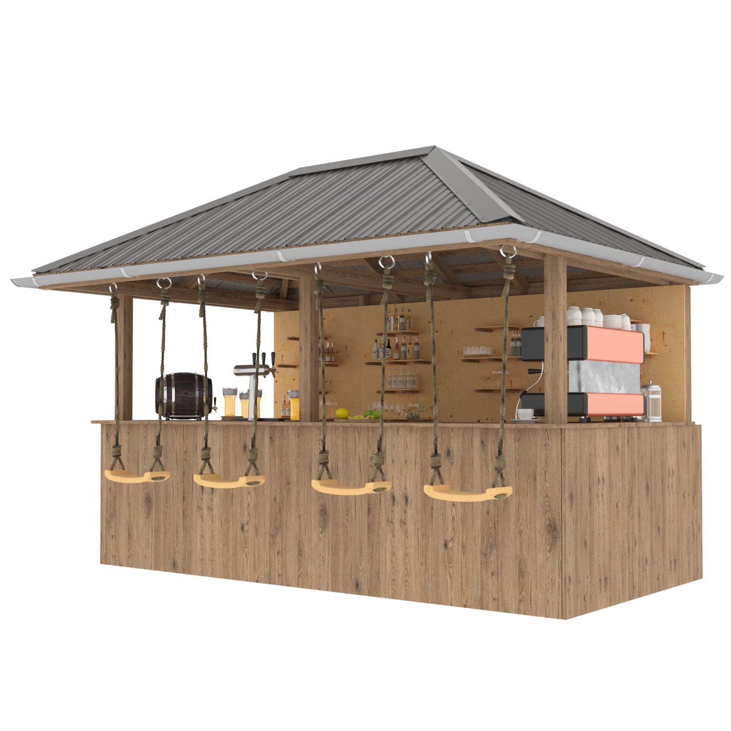 DIY Outdoor Openair Bar Backyard Party Pavilion Beach Bar Etsy