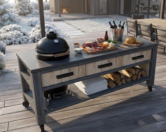 Outdoor Kitchen Tischpläne, Anleitung für die Küche aus Holz - Nur digitaler Download