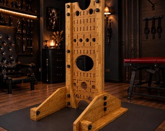 Planos de bricolaje para muebles de sujeción BDSM en PDF (descarga digital). Diseño modular de madera ajustable para pared.